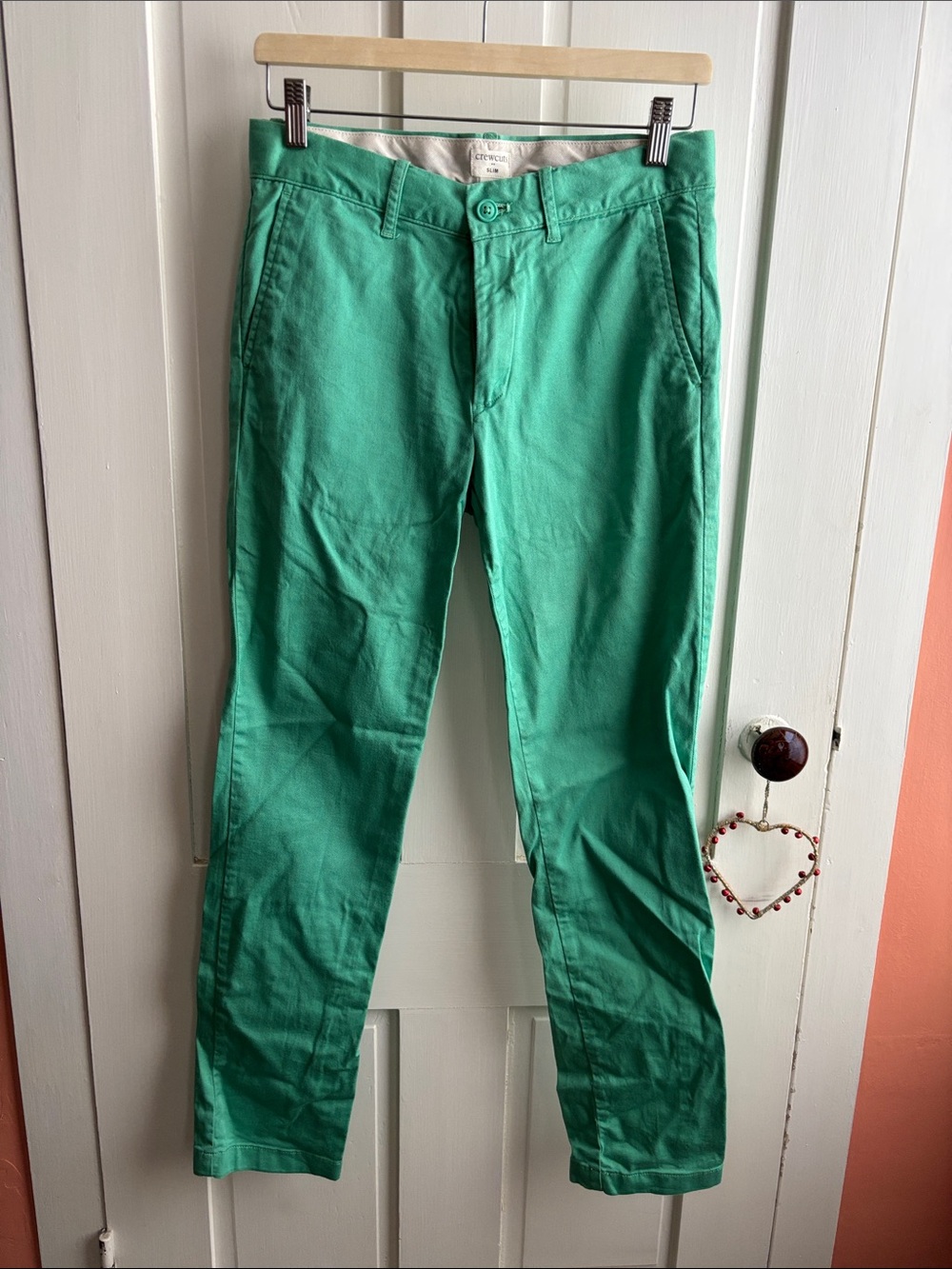 J Crew Crewcuts Boy’s Green Slim Chino Pants – Classic Casual Trousers